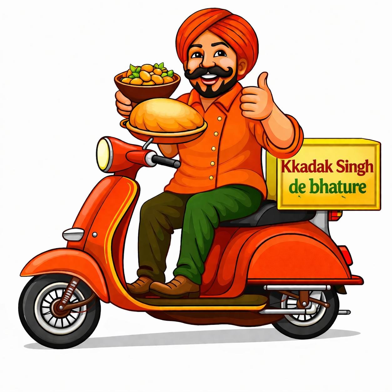 Kkadak Singh De Bhature Logo