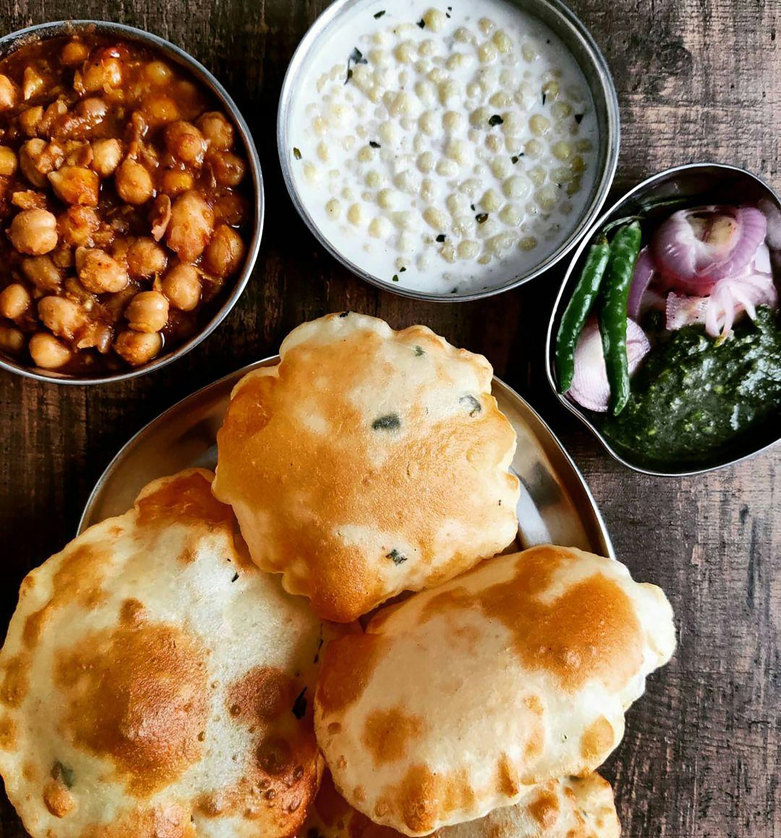 Kkadak Singh Authentic Chole Bhature Platter
